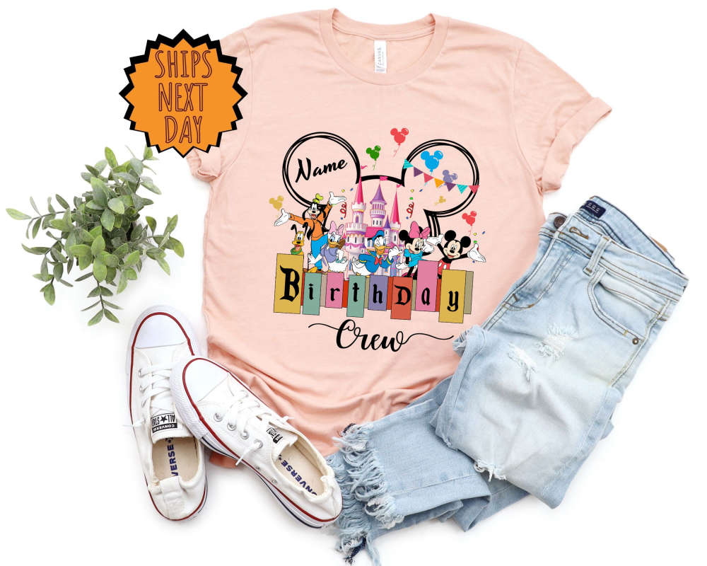 Custom Disney Birthday Crew Shirt, Disney Birthday Trip Shirt, Birthday Name Shirt ,Disney Group Birthday Shirt, Custom Birthday Gift Shirt 381