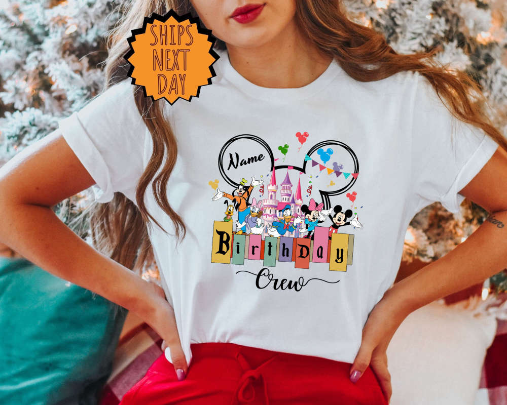 Custom Disney Birthday Crew Shirt, Disney Birthday Trip Shirt, Birthday Name Shirt ,Disney Group Birthday Shirt, Custom Birthday Gift Shirt 383