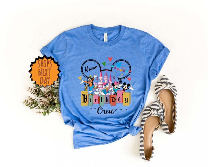 Custom Disney Birthday Crew Shirt, Disney Birthday Trip Shirt, Birthday Name Shirt ,Disney Group Birthday Shirt, Custom Birthday Gift Shirt 6