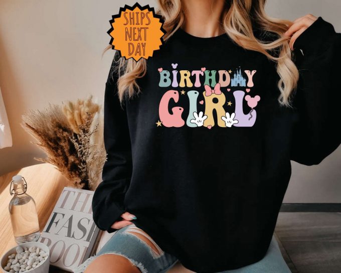 Disney Birthday Girl Sweatshirt, Birthday Party Girl Hoodie, Birthday Squad Shirt, Birthday Girl Shirt, Birthday Gift , Birthday Girl Shirt 2