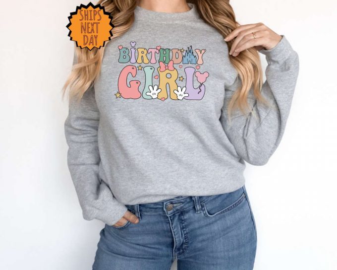 Disney Birthday Girl Sweatshirt, Birthday Party Girl Hoodie, Birthday Squad Shirt, Birthday Girl Shirt, Birthday Gift , Birthday Girl Shirt 6