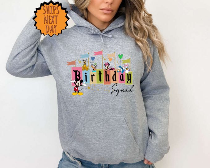 Disney Birthday Sguad Sweatshirt, Disney Birthday Trip Hoodie, Family Birthday Sweatshirt ,Disney Group Birthday Hoodie, Birthday Sguad Tee