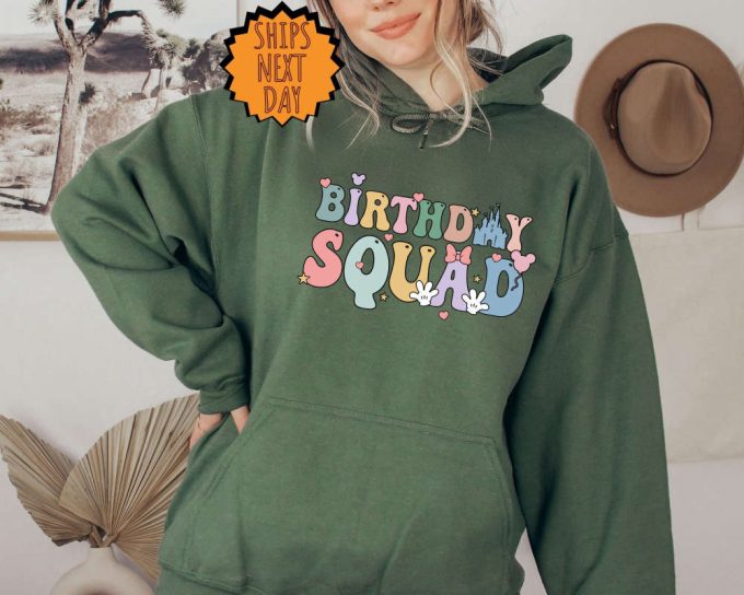 Disney Birthday Squad Sweatshirt ,Birthday Castle Hoodie, Disneyland Shirts, Disneyworld Family Shirts ,Birthday Family Matching Shirts 3