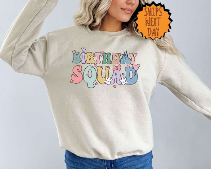 Disney Birthday Squad Sweatshirt ,Birthday Castle Hoodie, Disneyland Shirts, Disneyworld Family Shirts ,Birthday Family Matching Shirts 6