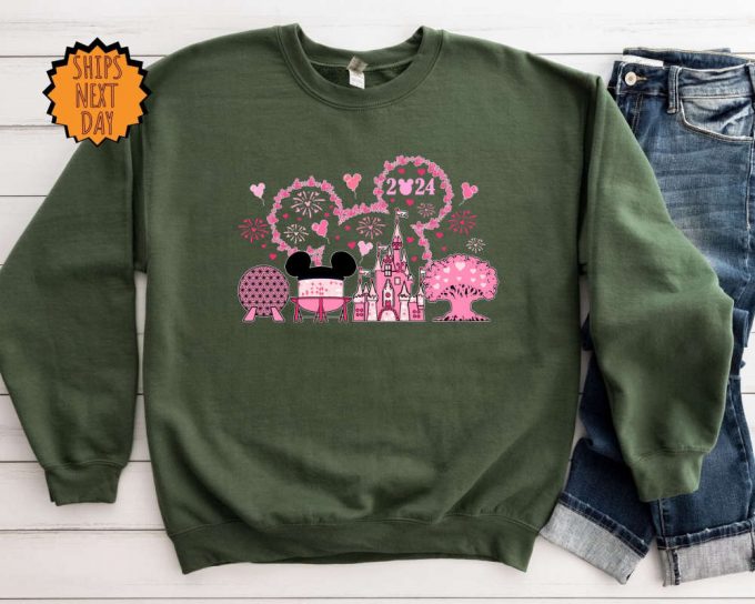 Disney Epcot World Valentine'S Day Sweatshirt, Disney Trip Hoodie, Matching Couple Valentines Shirt, Disney Tee, Disney Epcot Valentines Day 4