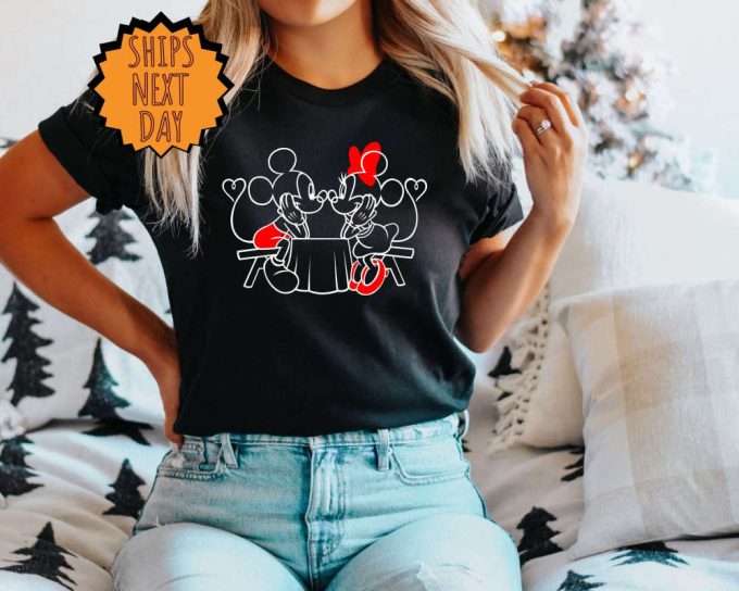 Disney Mickey And Minnie Valentines Day Shirt, Cute Love Table Shirt, Valentine Mickey Minnie Heart Shirt, Disney Valentine Love Gift Shirt 2