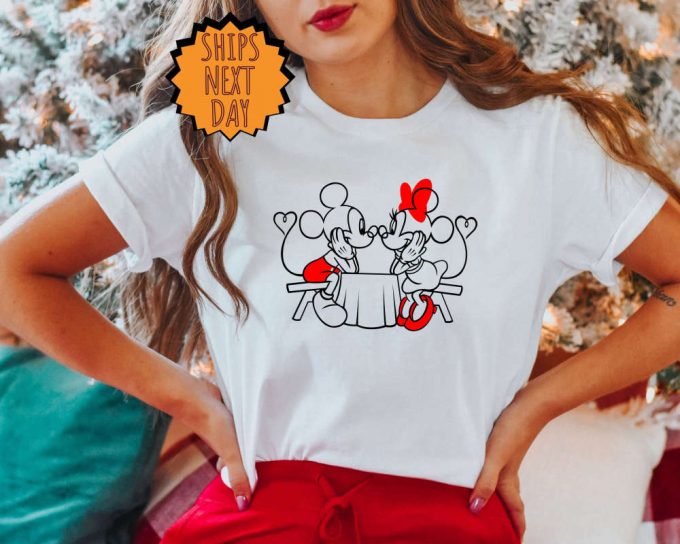 Disney Mickey And Minnie Valentines Day Shirt, Cute Love Table Shirt, Valentine Mickey Minnie Heart Shirt, Disney Valentine Love Gift Shirt 4