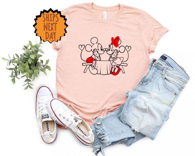 Disney Mickey And Minnie Valentines Day Shirt, Cute Love Table Shirt, Valentine Mickey Minnie Heart Shirt, Disney Valentine Love Gift Shirt 7