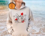 Disney Mickey and Minnie Valentines Day Sweatshirt, Cute love table Hoodie, mickey minnie Heart Shirt, Disney Valentine Love Gift Sweatshirt