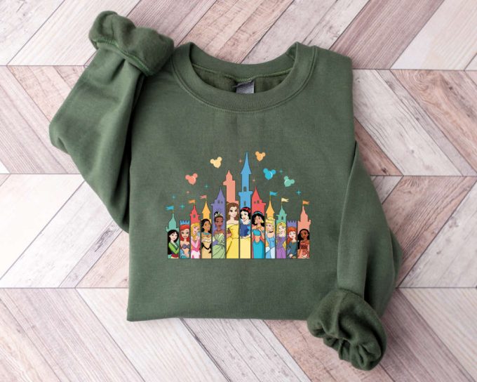 Disney Princess Castle Sweatshirt, Disney Trip Sweater, Disney Castle Sweater, Sister Gift,Disney Girl Trip,Princess Sweater,Princess Castle 2
