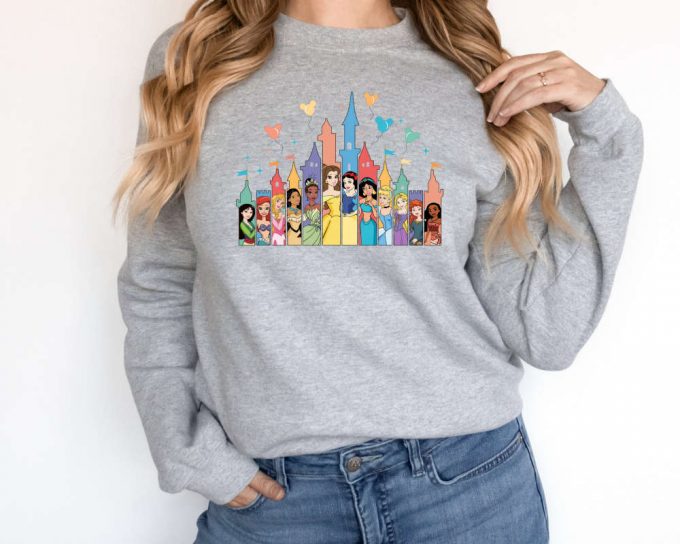 Disney Princess Castle Sweatshirt, Disney Trip Sweater, Disney Castle Sweater, Sister Gift,Disney Girl Trip,Princess Sweater,Princess Castle 3