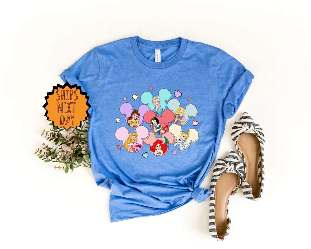 Disney Princess Shirt, Disney Vacation Shirt ,Disney Valentine Princess Shirt, Princess Gifts Shirt, Disney Girl Trip, Princess Heart Shirts 315