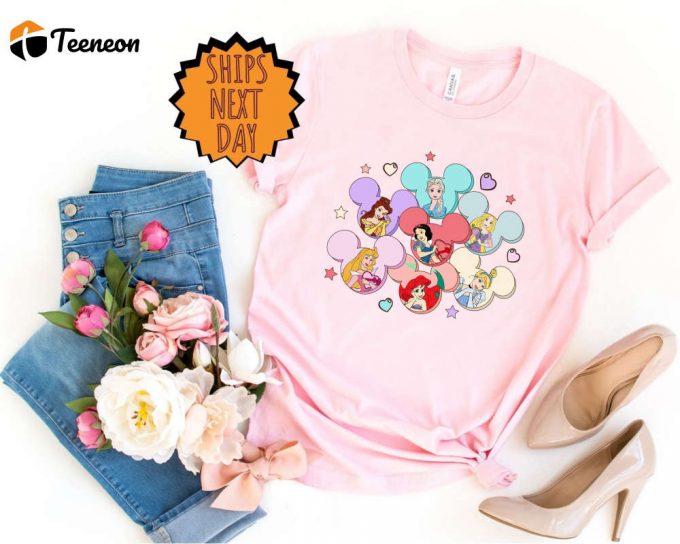 Disney Princess Shirt, Disney Vacation Shirt ,Disney Valentine Princess Shirt, Princess Gifts Shirt, Disney Girl Trip, Princess Heart Shirts