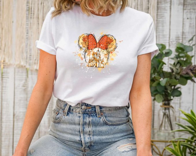 Disney Watercolor Fall Shirt, Disney Watercolor Castle Shirt, Disney Castle Shirt, Disney Fall Shirt, Disney Gift Shirt, Disney Shirt 3