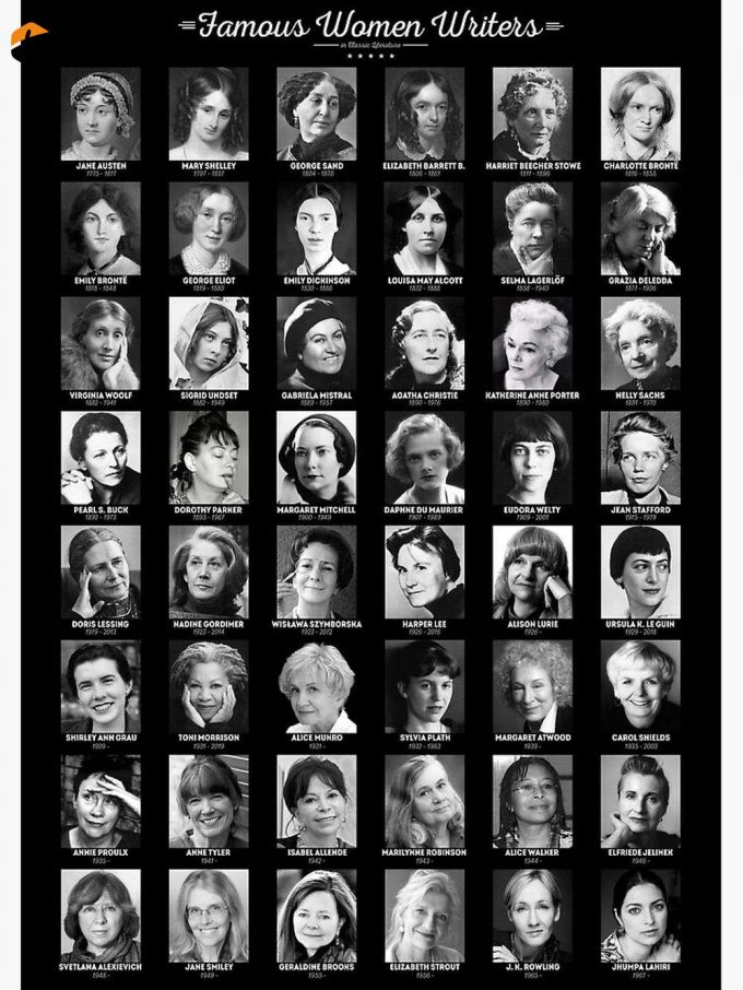 Famous Women Writers Premium Matte Vertical Poster For Home Decor Gift 1