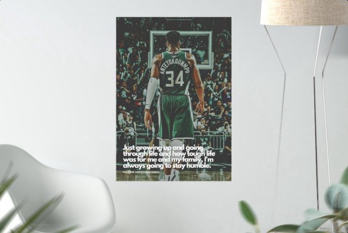 Giannis Antetoko Motivational Poster For Home Decor Gift 4