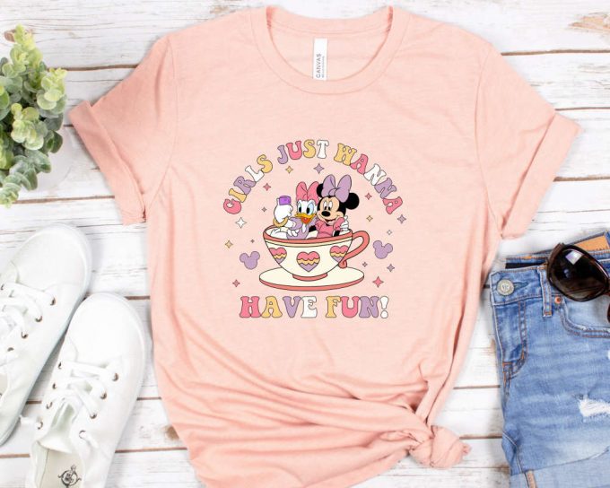 Girls Just Wanna Have Fun Shirt, Disney Minnie Daisy Summer Shirt, Disney Besties Shirt, Disneyworld Shirt,Disney Trip Shirt,Disney Gift Tee 2