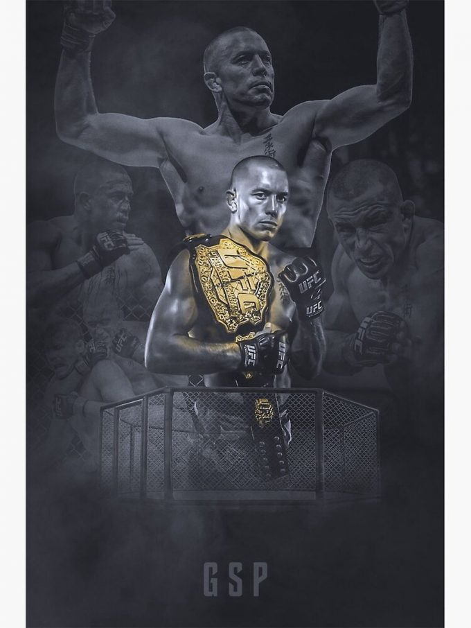 Gsp: Greatest Of All Time: Canadian Mma Legend Premium Matte Vertical Poster For Home Decor Gift 2