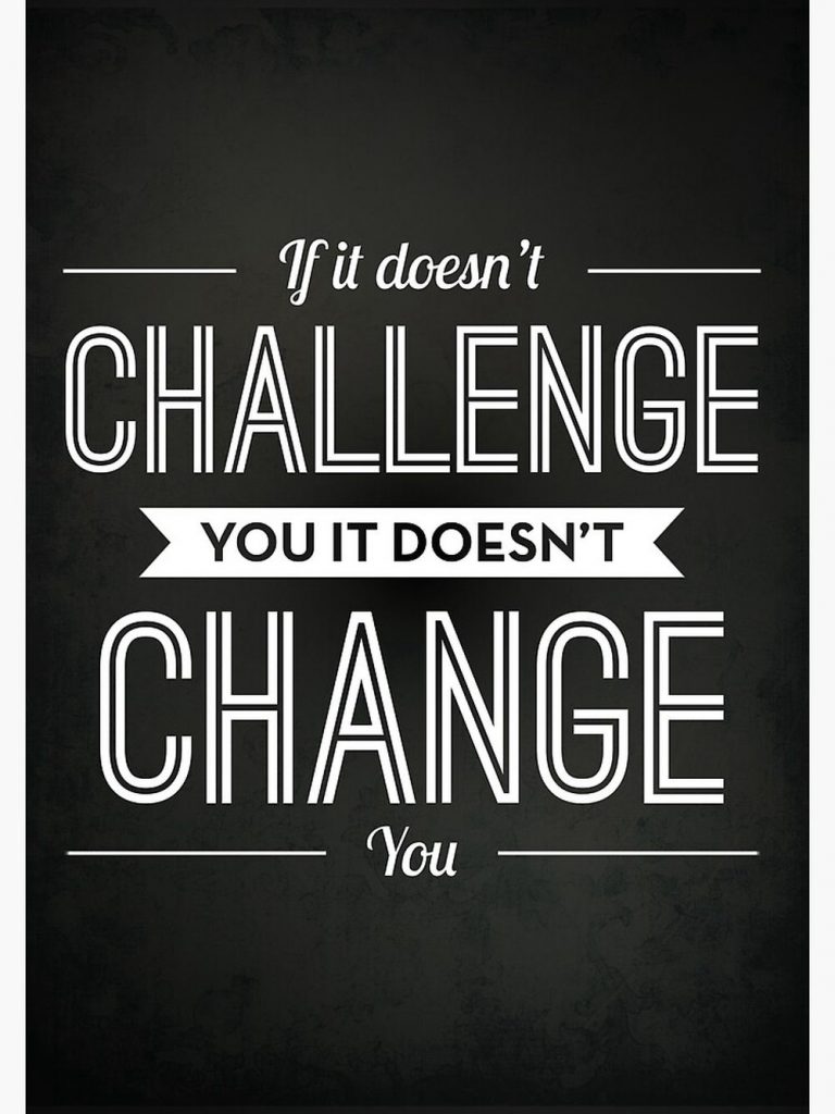 If It Doesn'T Challenge You It Doesn'T Change You Premium Matte Vertical Poster For Home Decor Gift 5