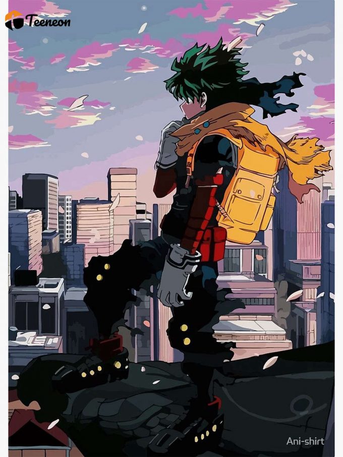 Izuku Midoriya Fanart Print // Hero Anime Anime Manga // Dark Deku // Vigilante Deku Premium Matte Vertical Poster For Home Decor Gift 1