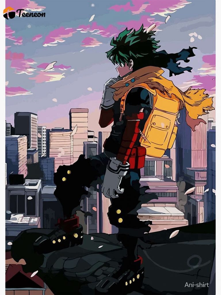 Izuku Midoriya Fanart Print // Hero Anime Anime Manga // Dark Deku // Vigilante Deku Premium Matte Vertical Poster For Home Decor Gift 3