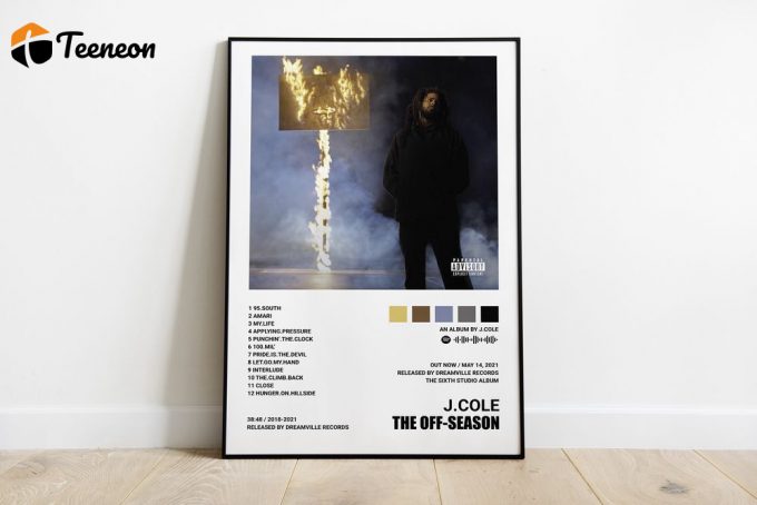 J. Cole / The Off-Season Poster For Home Decor Gift / Album Cover Poster For Home Decor Gift 1