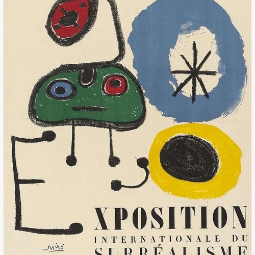 Joan Miro Exposition Premium Matte Vertical Poster for Home Decor Gift