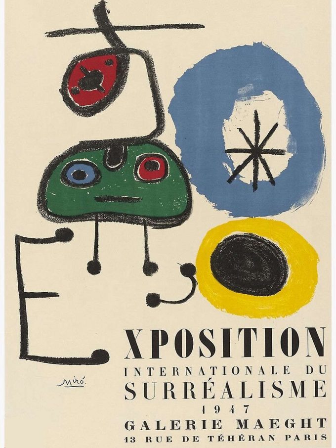 Joan Miro Exposition Premium Matte Vertical Poster For Home Decor Gift 2