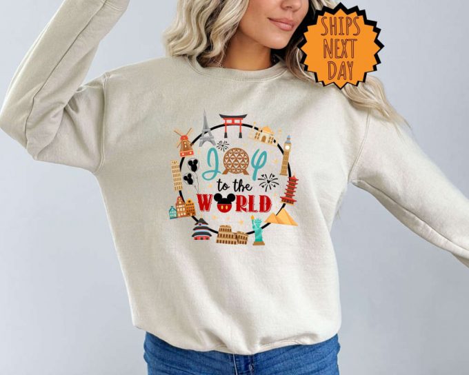 Joy To The World Sweatshirt, Epcot World Showcase Hoodie, Disney Trip Shirt, Epcot Shirt, Disney Family Vacation Shirt, Disney Epcot Shirt 4