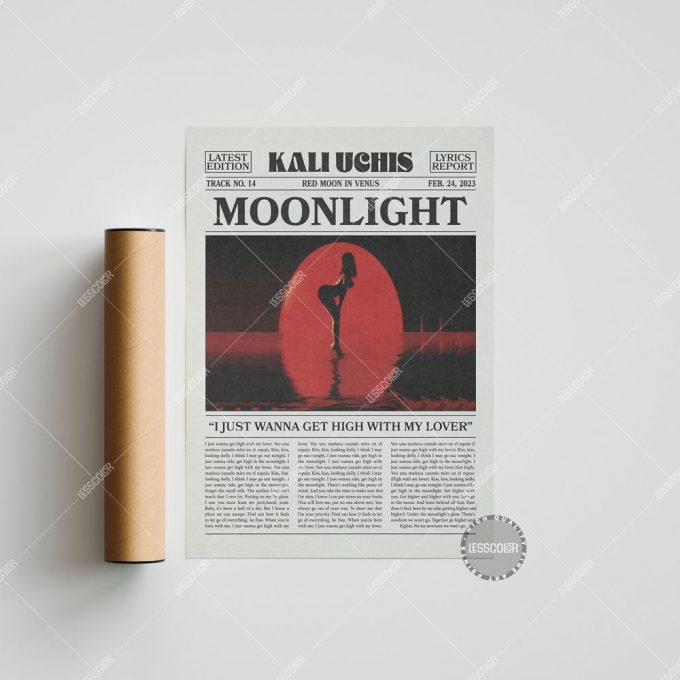 Kali Uchis Retro Poster For Home Decor Gift, Moonlight Poster For Home Decor Gift 3