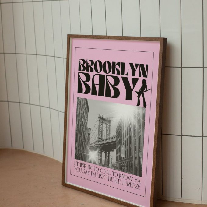 Lana Del Rey Brooklyn Baby Poster For Home Decor Gift 2
