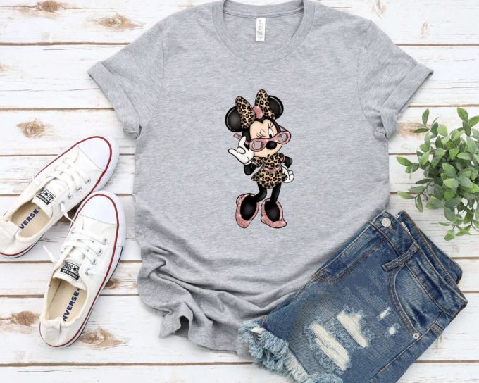 Leopard Minnie Shirt, Minnie Mouse Shirt, Animal Print Shirt, Safari Mouse Shirt, Leopard Shirt, Disney Minnie Shirt, Disney Trip Shirt 4