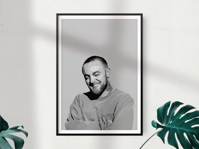 Macmiller Poster For Home Decor Gift, Pop Culture Wall Art, Minimal Digital Print, Rap Poster For Home Decor Gift 2