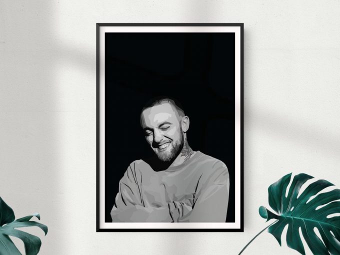 Macmiller Poster For Home Decor Gift, Pop Culture Wall Art, Minimal Digital Print, Rap Poster For Home Decor Gift 3