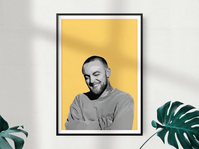 Macmiller Poster For Home Decor Gift, Pop Culture Wall Art, Minimal Digital Print, Rap Poster For Home Decor Gift 4