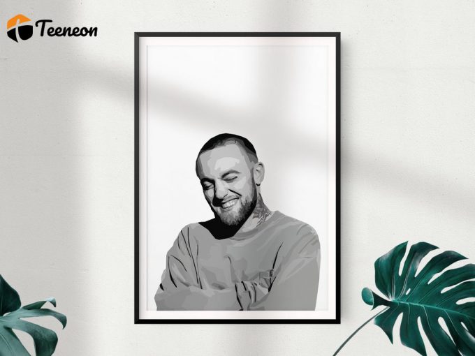 Macmiller Poster For Home Decor Gift, Pop Culture Wall Art, Minimal Digital Print, Rap Poster For Home Decor Gift 1