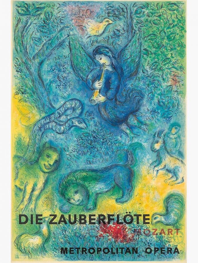 Marc Chagall Metropolitan Opera Magic Flute Premium Matte Vertical Poster For Home Decor Gift 2