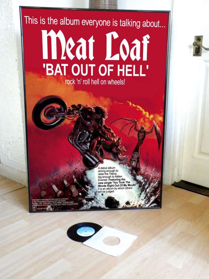 Meatloaf Bat Out Of Hell Promotional Poster For Home Decor Gift 3