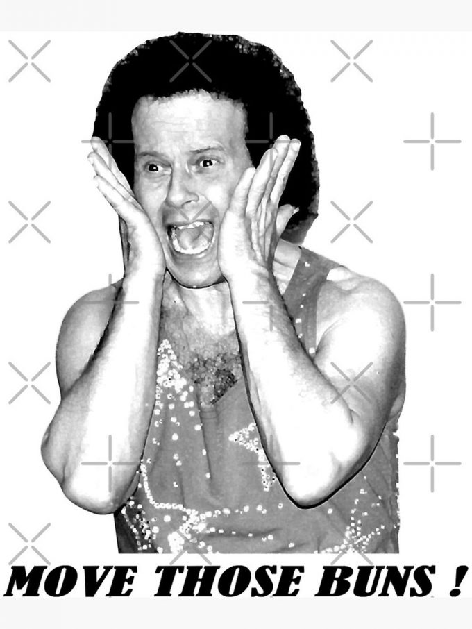 Mens My Favorite Richard Simmons Move Those Buns Fanart Gifts Music Fans Premium Matte Vertical Poster For Home Decor Gift 2