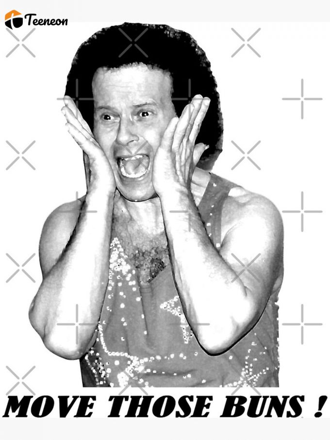 Mens My Favorite Richard Simmons Move Those Buns Fanart Gifts Music Fans Premium Matte Vertical Poster For Home Decor Gift 1