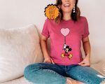 Mickey And Minnie Heart Balloons Shirt ,Valentine Love Gift Shirt ,Couples Gift Shirt, Valentines Day Couple Shirt, Valentine Matching Shirt