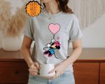 Mickey And Minnie Heart Balloons Shirt ,Valentine Love Gift Shirt ,Couples Gift Shirt, Valentines Day Couple Shirt, Valentine Matching Shirt