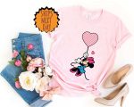 Mickey And Minnie Heart Balloons Shirt ,Valentine Love Gift Shirt ,Couples Gift Shirt, Valentines Day Couple Shirt, Valentine Matching Shirt