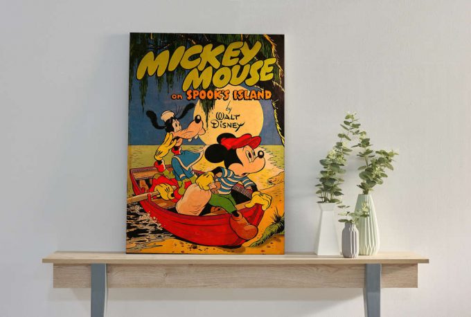 Mickey Mouse On Spook'S Island Retro Poster For Home Decor Gift | Disney Movie Poster For Home Decor Gift 3