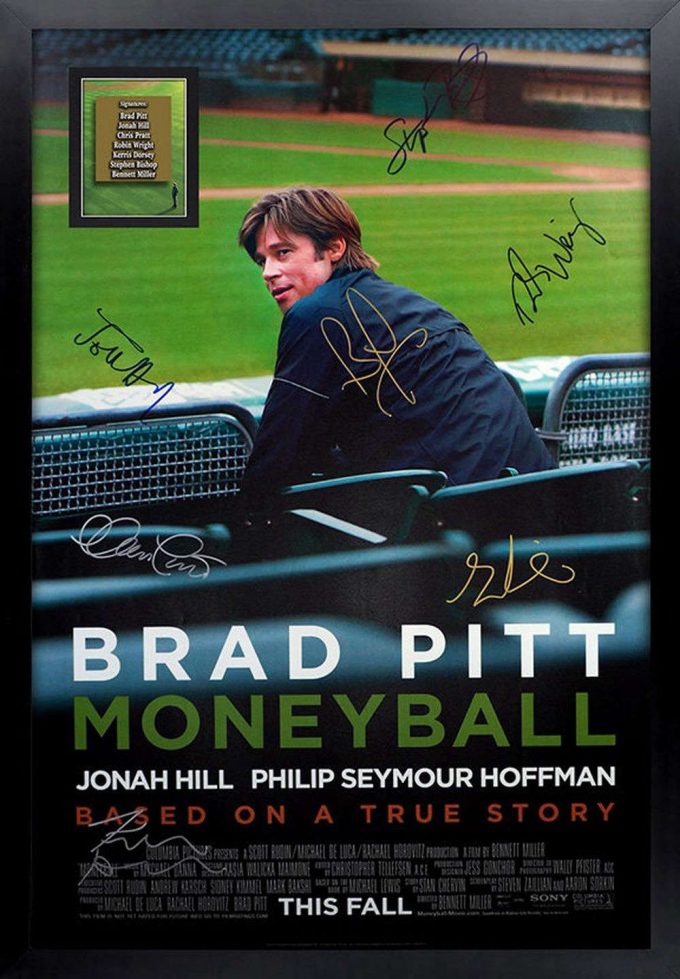 Moneyball Signed Movie Poster For Home Decor Gift 2