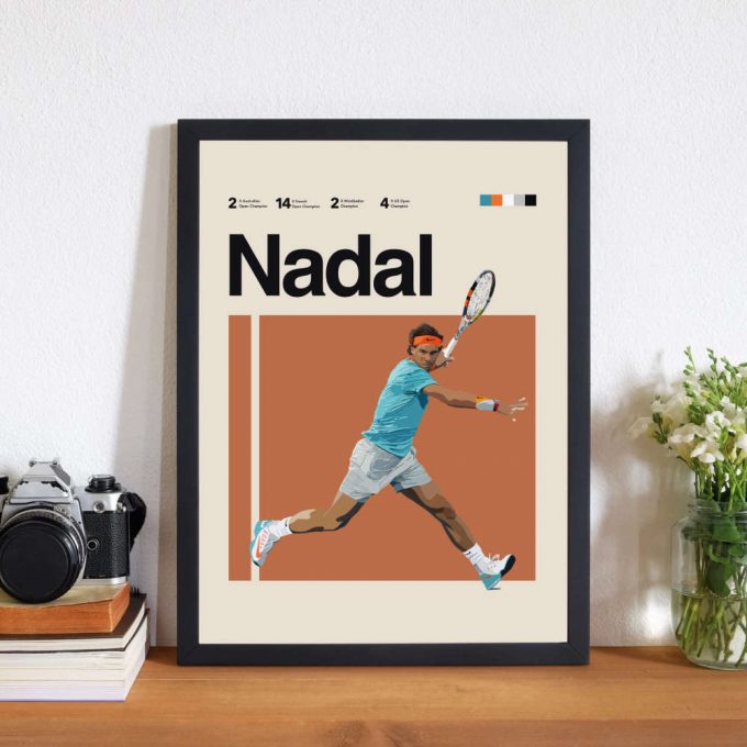 Rafael Nadal Inspired Poster For Home Decor Gift 2