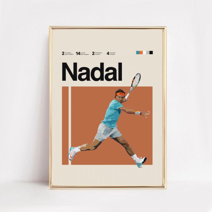 Rafael Nadal Inspired Poster For Home Decor Gift 3