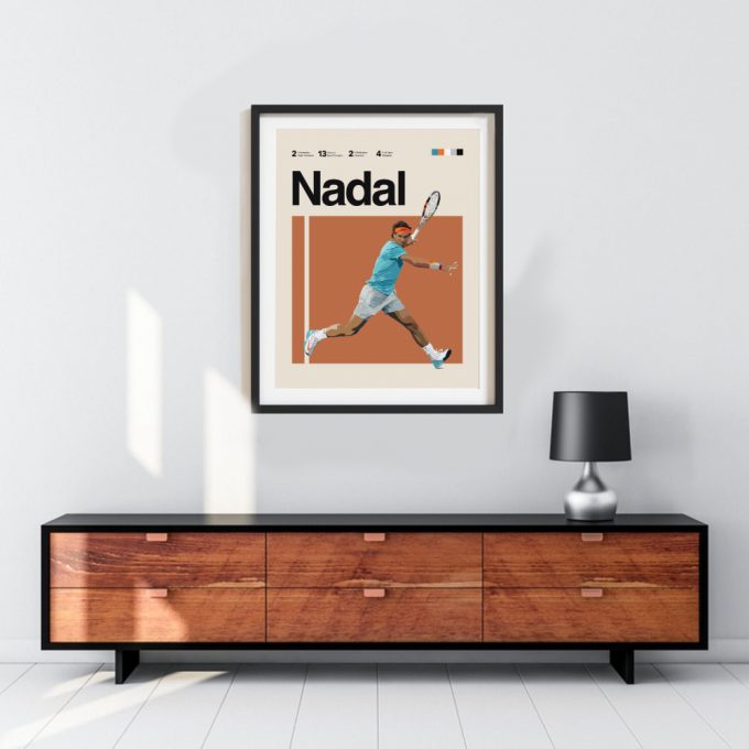 Rafael Nadal Inspired Poster For Home Decor Gift 4