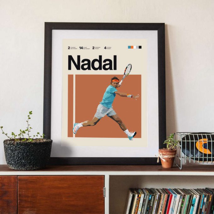 Rafael Nadal Inspired Poster For Home Decor Gift 5