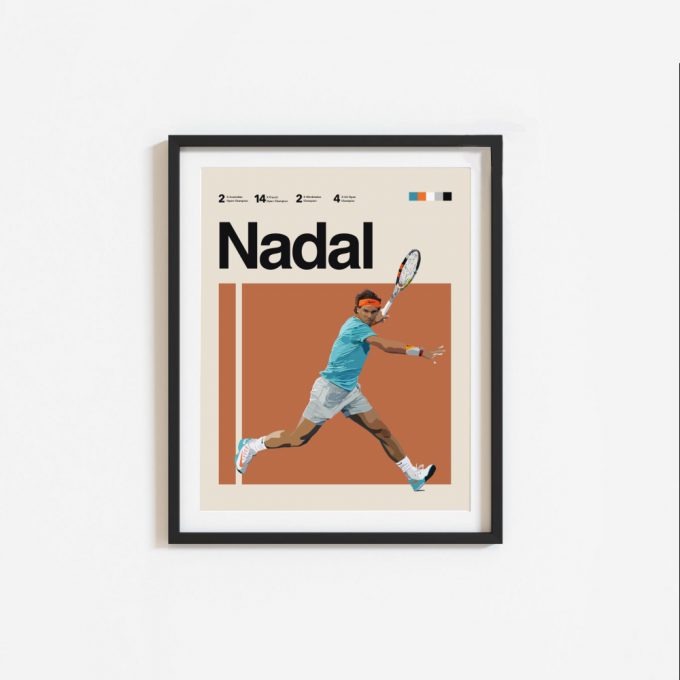 Rafael Nadal Inspired Poster For Home Decor Gift 6